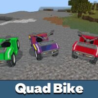 Mod de moto-quatro para Minecraft PE