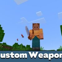 Мод Custom Weapons для Minecraft PE