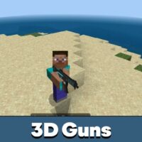 3D Gun Mod pour Minecraft PE
