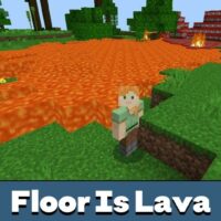 The Floor is Lava Mod pour Minecraft PE