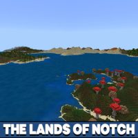 The Lands of Notch Map for Minecraft PE