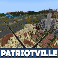 Patriotville and Freedom County Map for Minecraft PE
