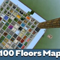 Карта 100 этажей для Minecraft PE