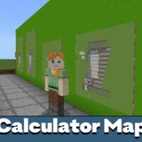 Карта-калькулятор для Minecraft PE