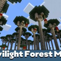 Carte de la forêt crépusculaire pour Minecraft PE