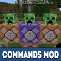 Commands mod for Minecraft PE